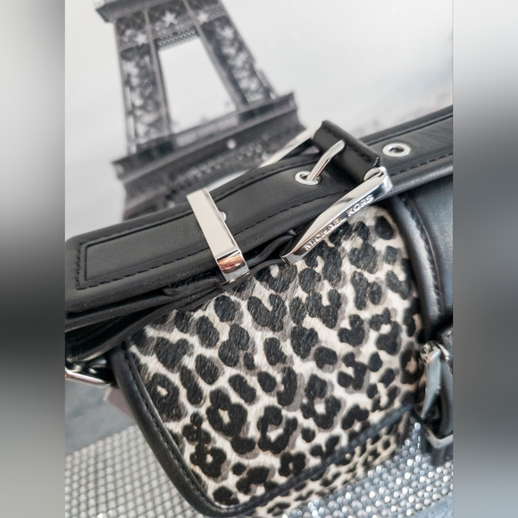 ❗️LOW START❗️Michael Kors-NWT- Colby Medium Leopard Print Calf Hair Shoulder Bag - Picture 12 of 16